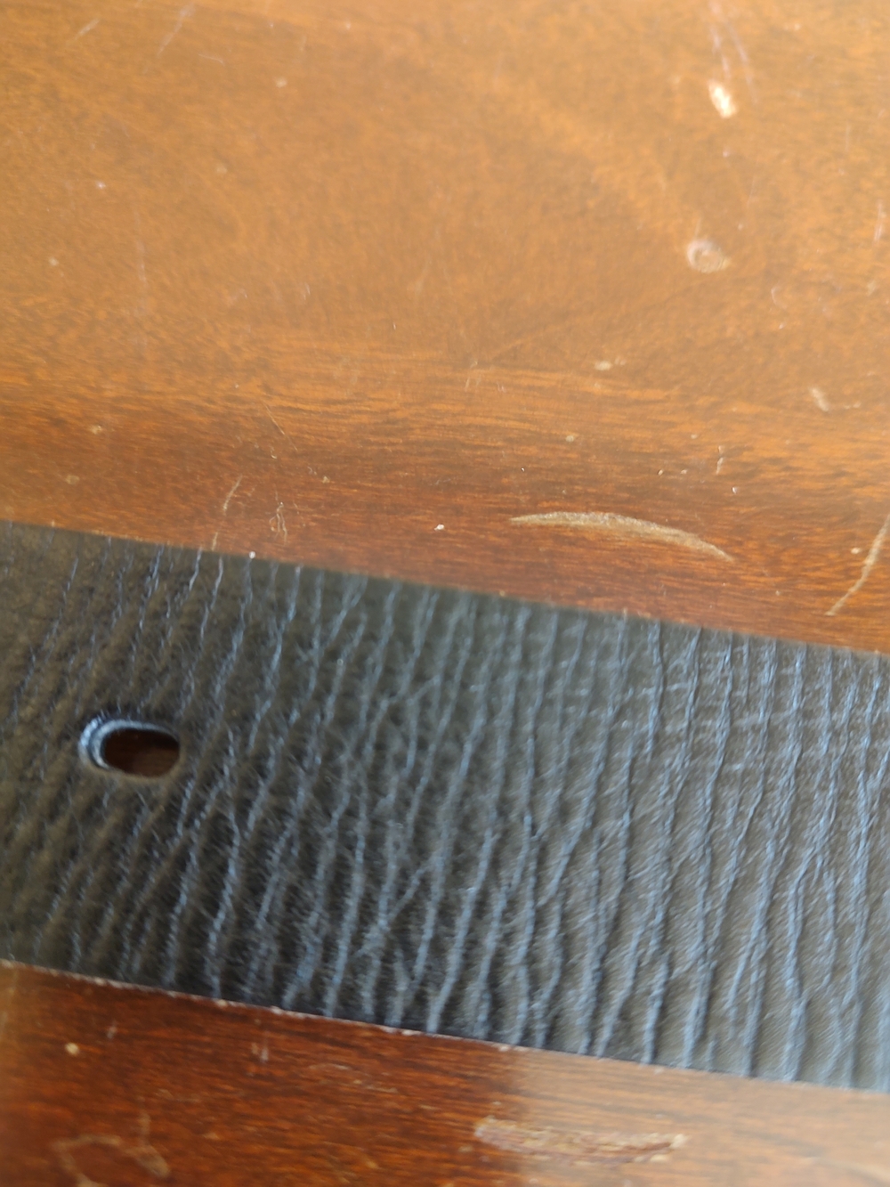 Fossil Black Leather Belt with Silver Rounded Buckle - Picture 12 of 12